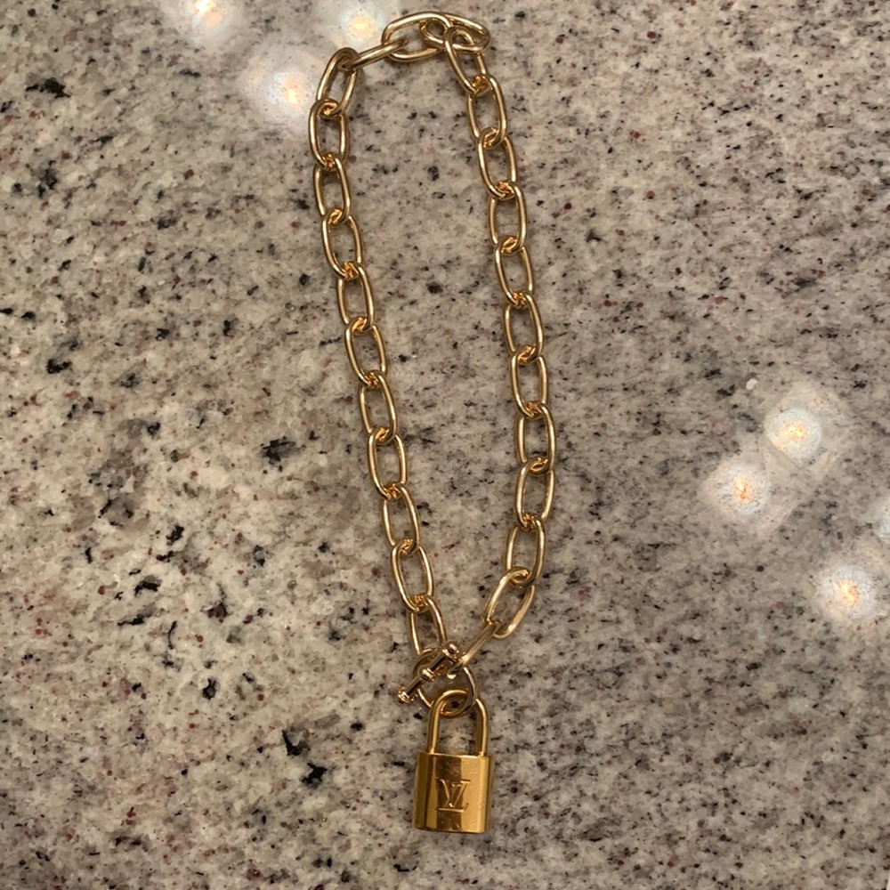 Authentic Louis Vuitton Lock Necklace